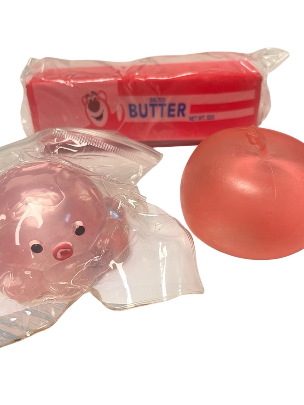 Kids Squeeze Toy Set - Pink Butter Pink Apple Coconut Oil squit